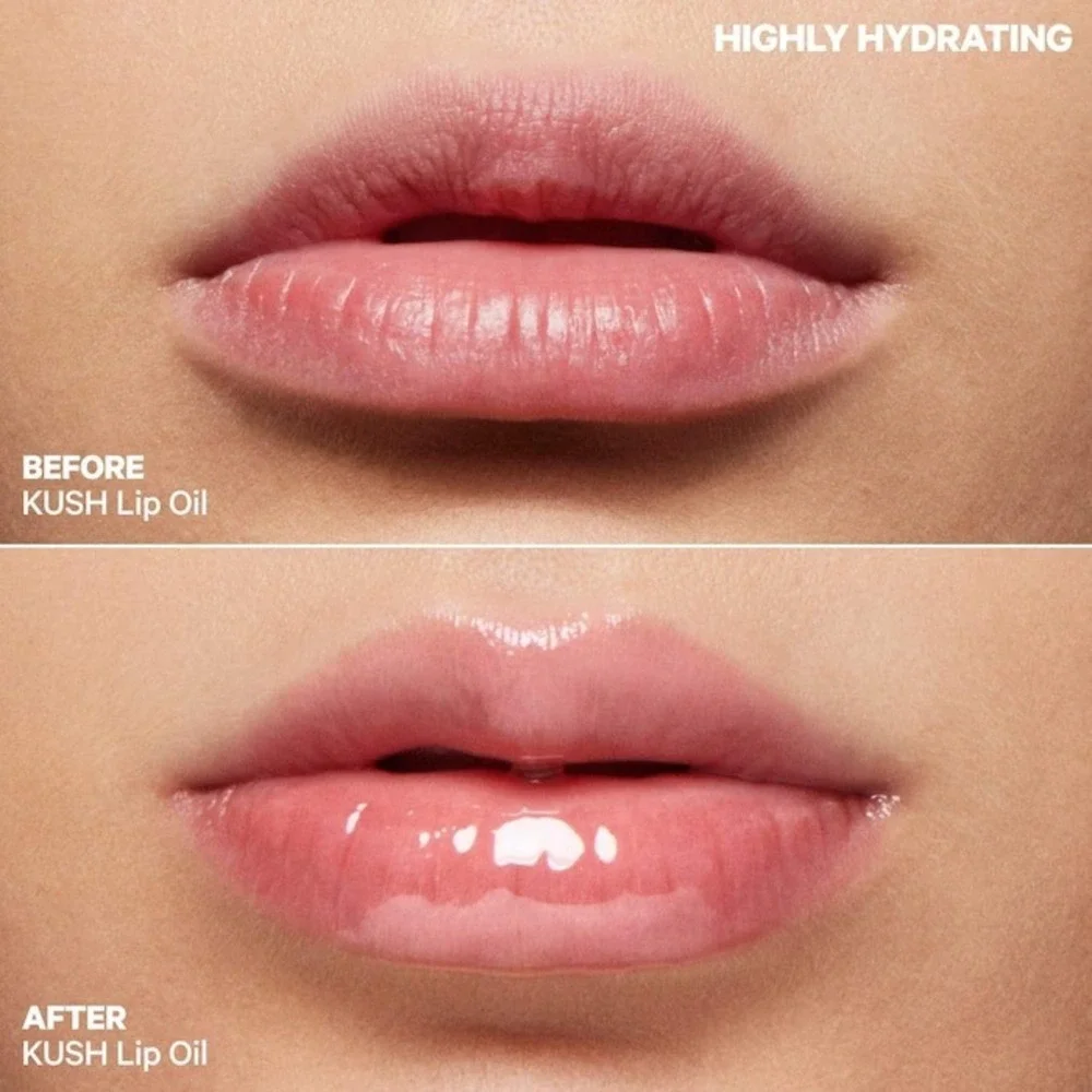 Milk Makeup KUSH Hydrating Sheer Lip Oil Green Dragon Sage/Peppermint Clear Tint
